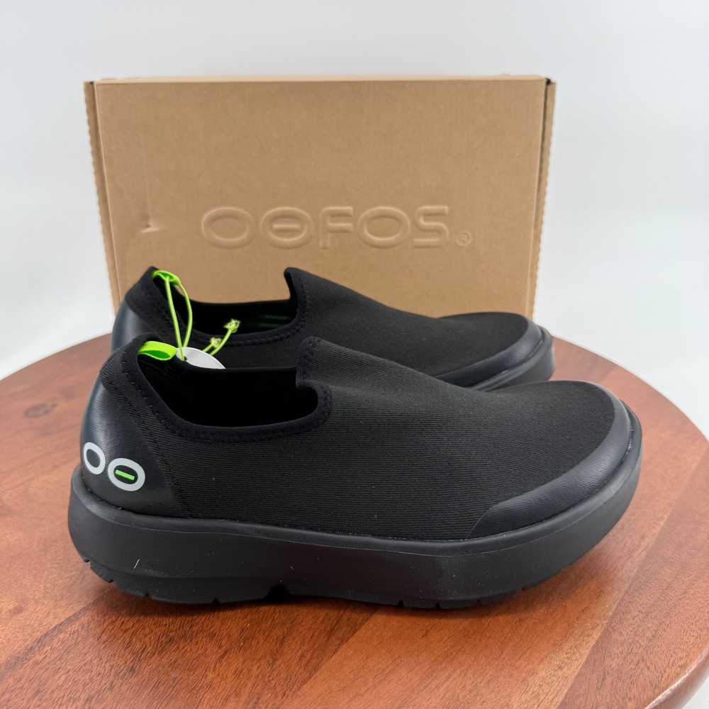 OOFOS OOmg Eezee Black Slip On Cushion Comfort Recovery Shoes 5072 Women Size 7